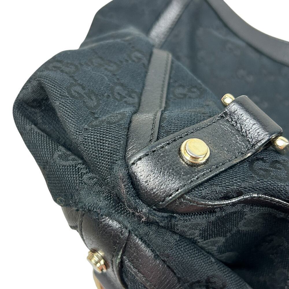 Gucci Black GG Monogram Top Handle Abbey East West Tote Bag - Picture 5 of 10